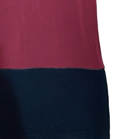 Bailey 44 Small Cranberry Black Bottom‎ Sleeveless Turtleneck Short Dress - Picture 3 of 7